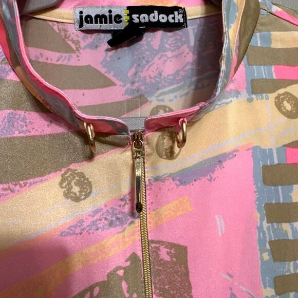 Jamie Sadock women’s pink toned 1/4 zip tank size XXL - Picture 4 of 5